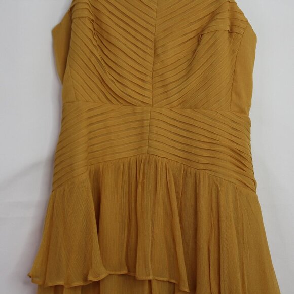 NEW Shona Joy Iris Pin Frill Midi Dress in Saffon Yellow Size Xtra Small - Picture 4 of 14